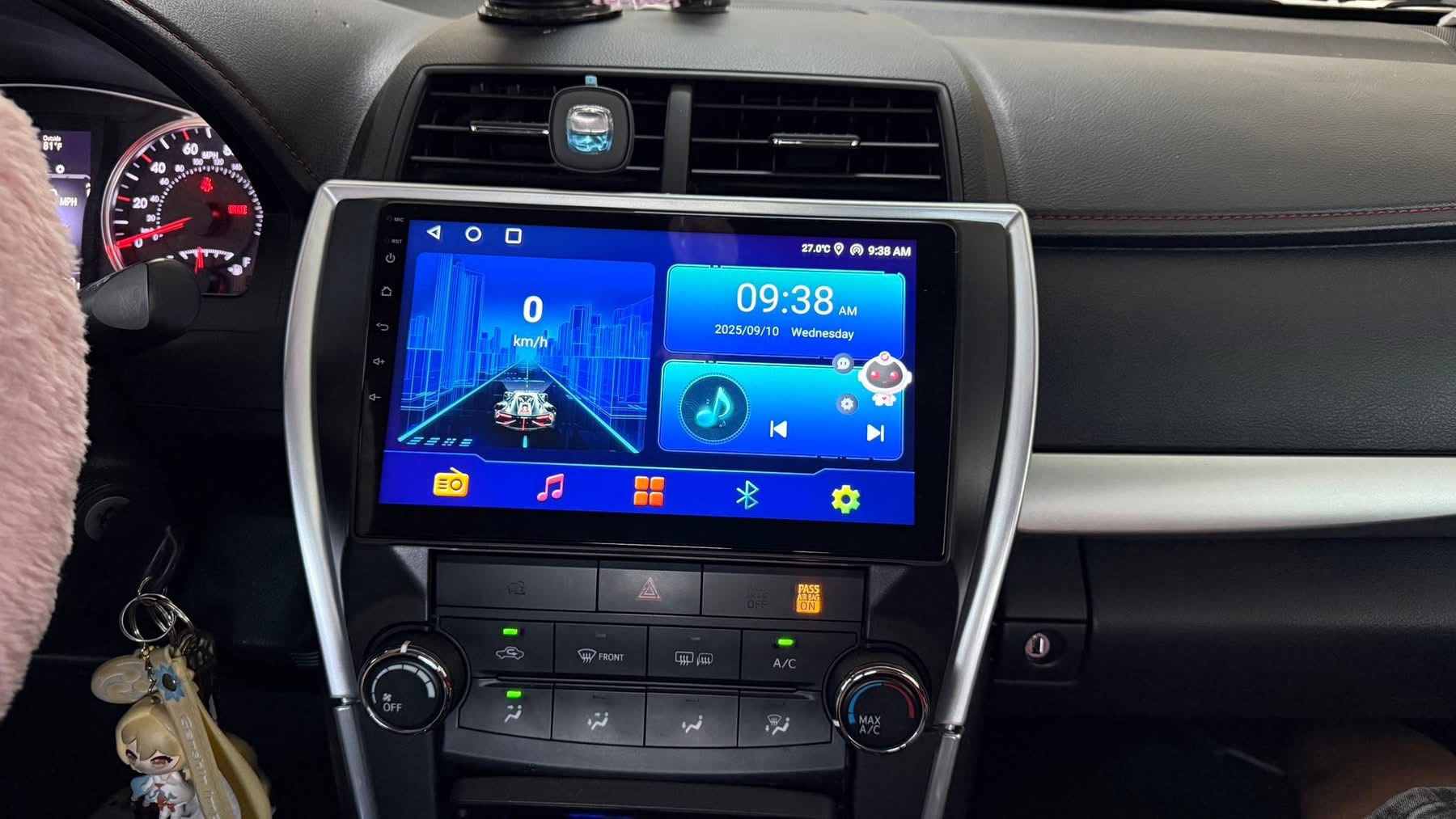 Lắp màn hình Android 10 inch cho 2016 Toyota Camry