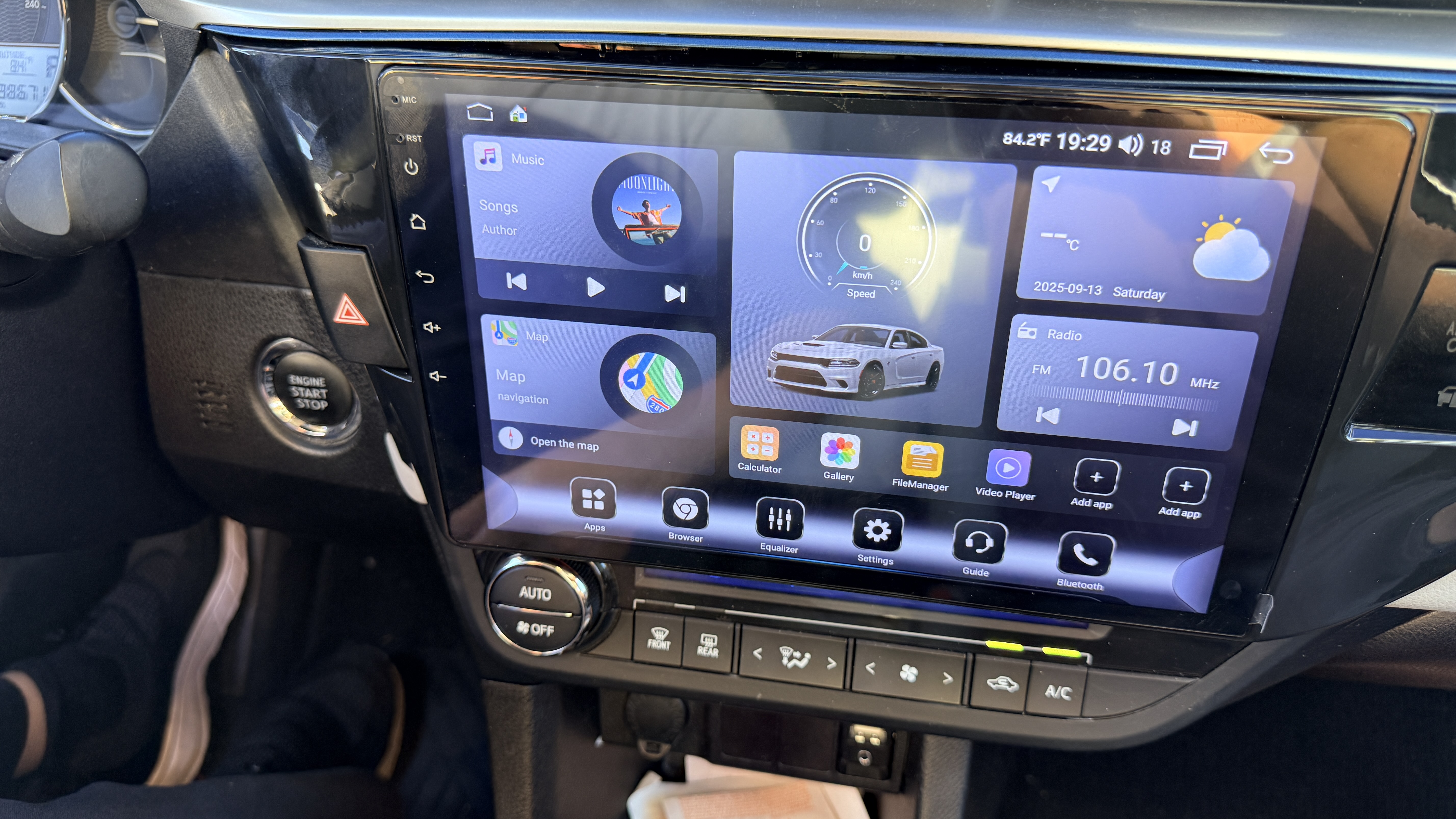 Lắp màn hình Android cho 2016 Toyota Corolla