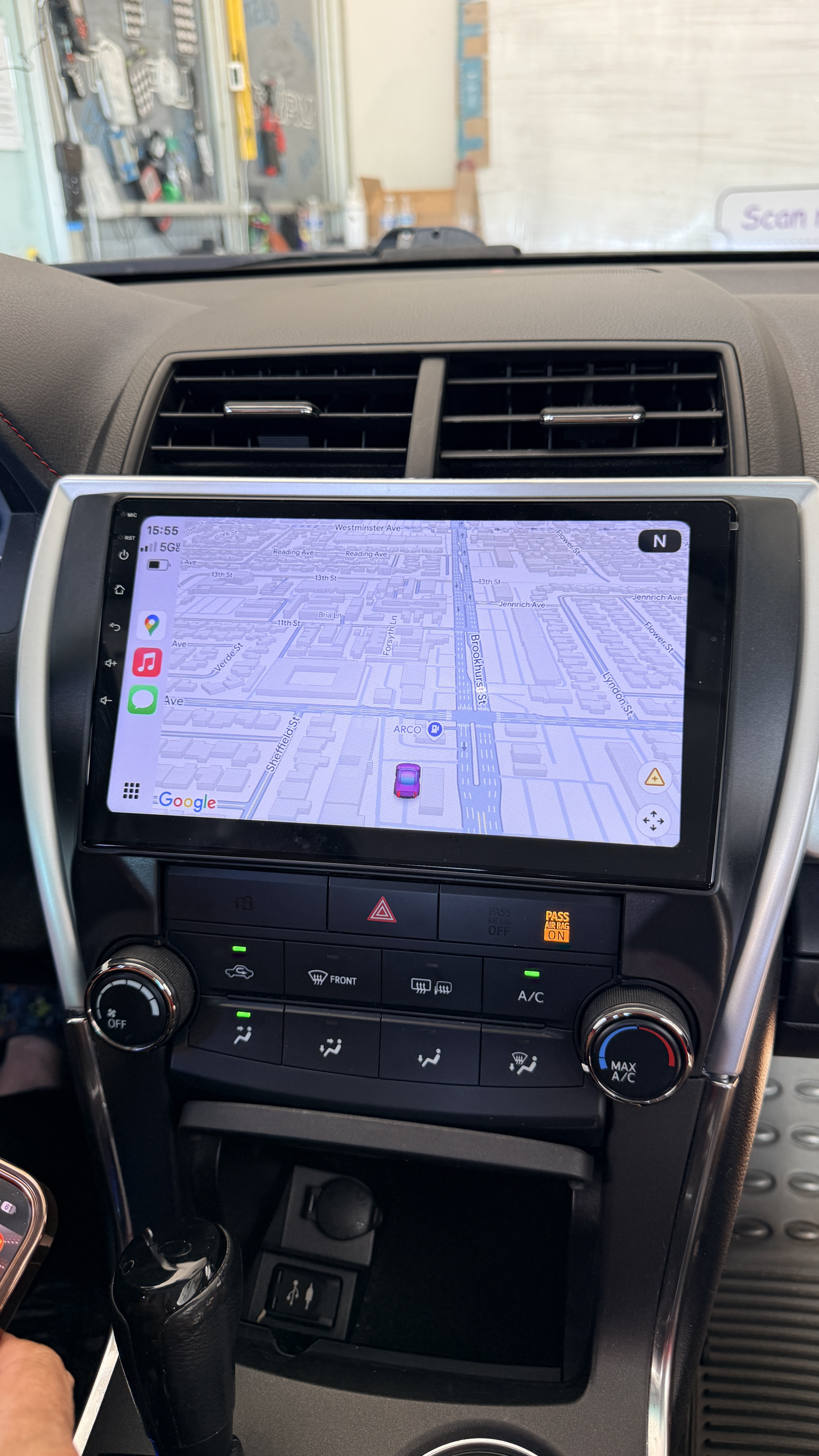 Lắp màn hình Android 10 inch cho 2016 Toyota Camry