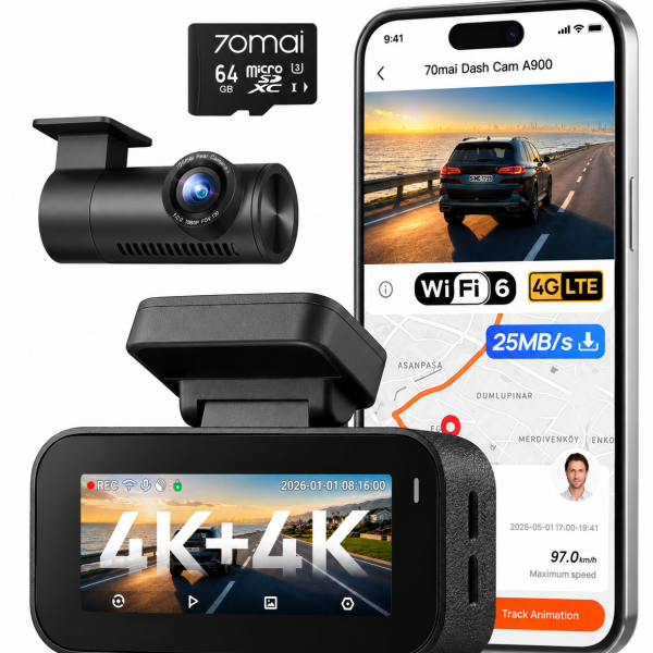 70mai A900 4K+4K Dash Cam