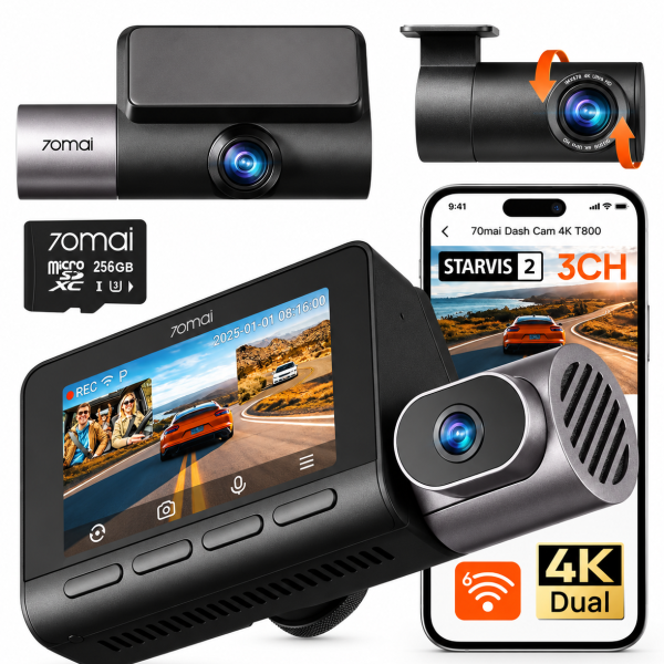 70mai 4K T800 3Ch Dash Cam